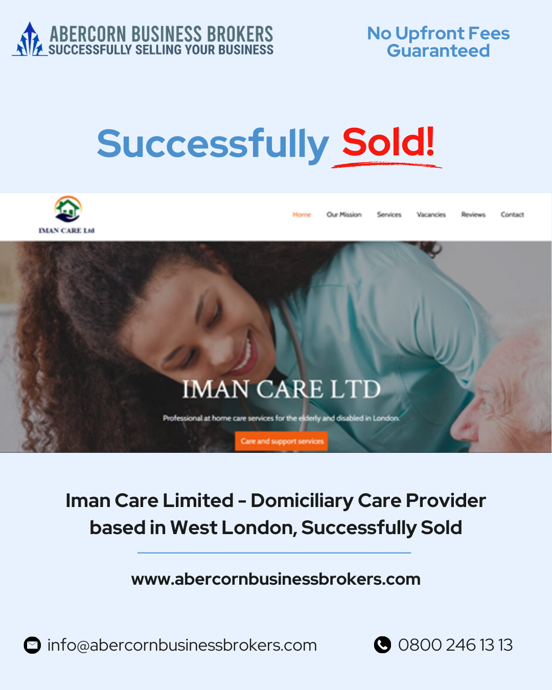 Iman Care Successfully Sold!