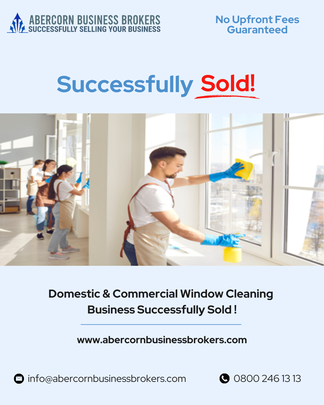 Window Cleaning Business Successfully Sold!